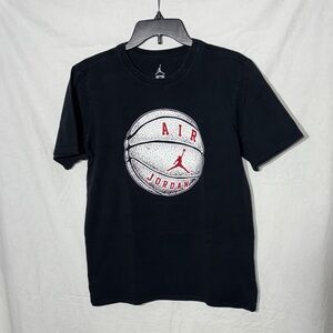 Jordan Black Tee with Iconic Logo